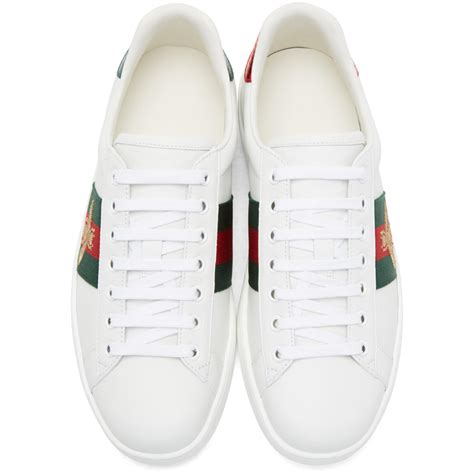 gucci trainers white|white gucci trainers men's.